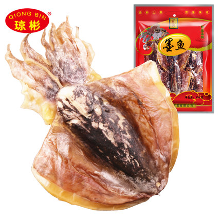 瓊彬墨魚幹 北(běi)海特産海鮮幹貨大(dà)墨魚 淡曬烏賊目魚330g[超市同款]